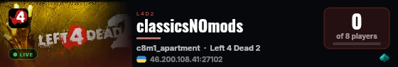 classicsNOmods live status badge