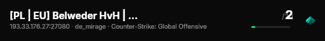 [PL | EU] Belweder HvH | Mirage Only live status badge