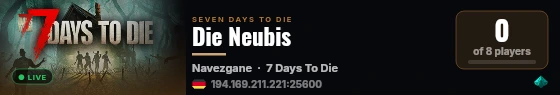 Die Neubis live status badge