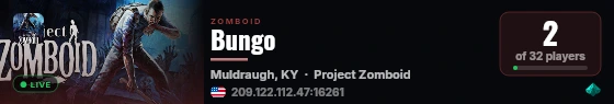 Bungo live status badge