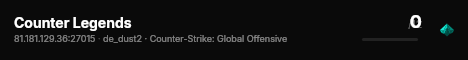 Counter Legends live status badge