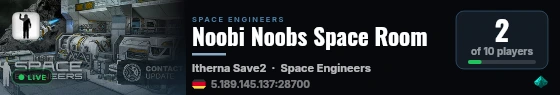 Noobi Noobs Space Room live status badge