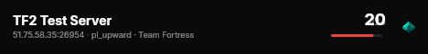 TF2 Test Server live status badge