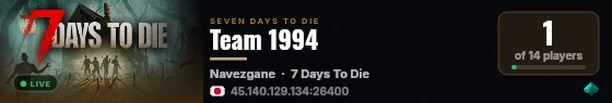 Team 1994 live status badge