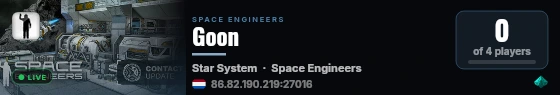 Goon live status badge