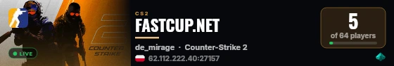 FASTCUP.NET live status badge