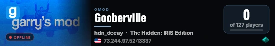 Gooberville live status badge