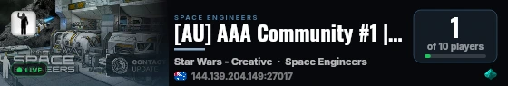[AU] AAA Community #1 | Linktr.ee/aaacommunity live status badge