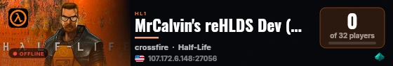 MrCalvin's reHLDS Dev (Windows) live status badge