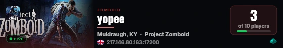 yopee live status badge
