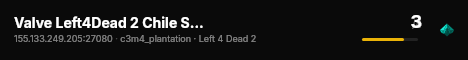 Valve Left4Dead 2 Chile Server (srcds1010-scl1.241.66) live status badge