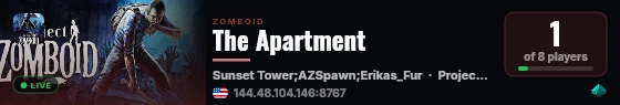 The Apartment live status badge