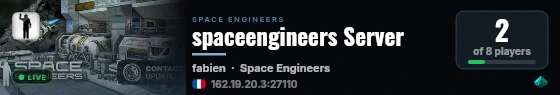 spaceengineers Server live status badge