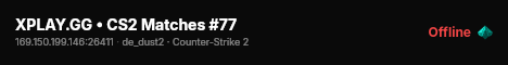 XPLAY.GG • CS2 Matches #77 live status badge