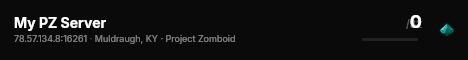 My PZ Server live status badge