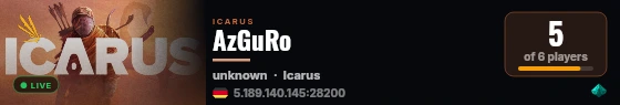 AzGuRo live status badge