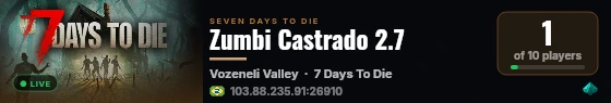 Zumbi Castrado 2.7 live status badge