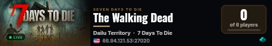 The Walking Dead live status badge