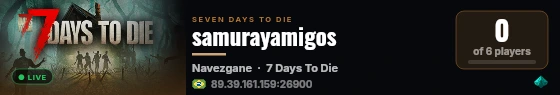 samurayamigos live status badge