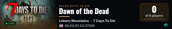 Dawn of the Dead live status badge