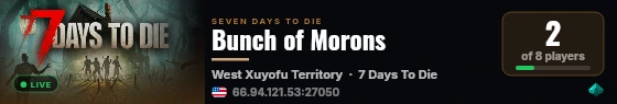 Bunch of Morons live status badge