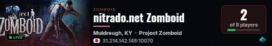 nitrado.net Zomboid live status badge