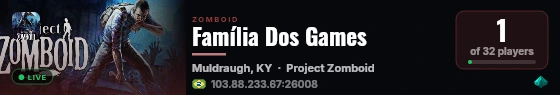 Família Dos Games live status badge