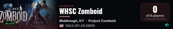 WHSC Zomboid live status badge