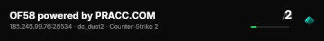 OF58 powered by PRACC.COM live status badge
