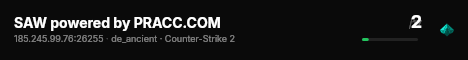 SAW powered by PRACC.COM live status badge