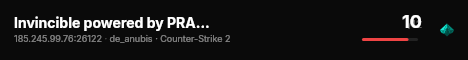 Invincible powered by PRACC.COM live status badge