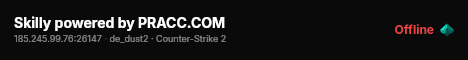 Skilly powered by PRACC.COM live status badge