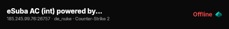 eSuba AC (int) powered by PRACC.COM live status badge
