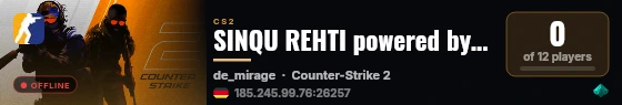 SINQU REHTI powered by PRACC.COM live status badge