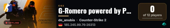G-Romero powered by PRACC.COM live status badge