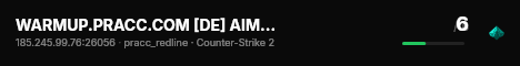 WARMUP.PRACC.COM [DE] AIM DM REDLINE !skins !fps ✦ DEATHMATCH live status badge