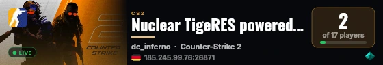 Nuclear TigeRES powered by PRACC.COM live status badge