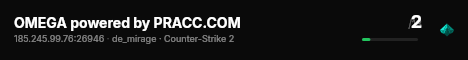 OMEGA powered by PRACC.COM live status badge