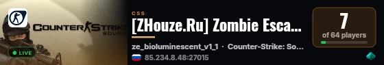 [ZHouze.Ru] Zombie Escape [v94|FastDL|SSD][DEV] live status badge