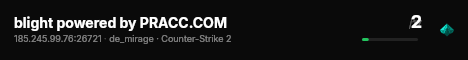 blight powered by PRACC.COM live status badge