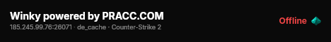 Winky powered by PRACC.COM live status badge