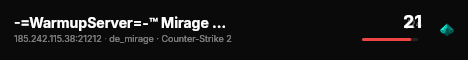-=WarmupServer=-™ Mirage 23 Rifles ★FFA-DM★ live status badge