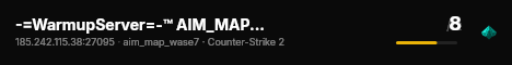 -=WarmupServer=-™ AIM_MAP only ★MultiCFG™★DM★ live status badge