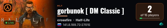 gorbunok [ DM Classic ] live status badge