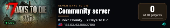 Community server live status badge