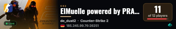 XRoc Junior powered by PRACC.COM live status badge