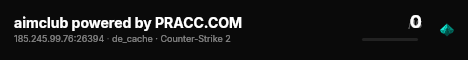 aimclub powered by PRACC.COM live status badge