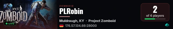 PLRobin live status badge