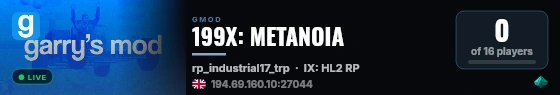 199X: METANOIA live status badge