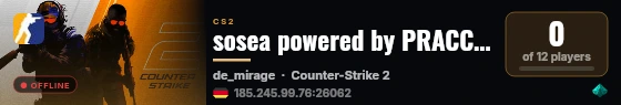 sosea powered by PRACC.COM live status badge